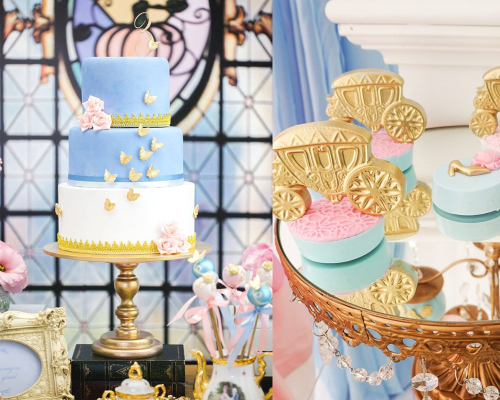 Vestido Daminha Social Azul Princesa Cinderela Aniversário em Promoção na  Americanas