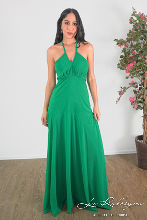 vestido de madrinha verde