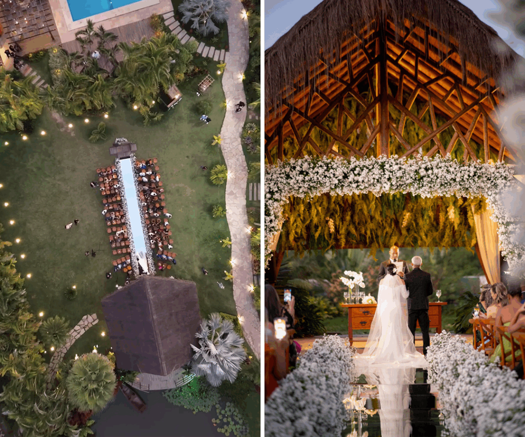 Cenário do casamento wesley e amanda 