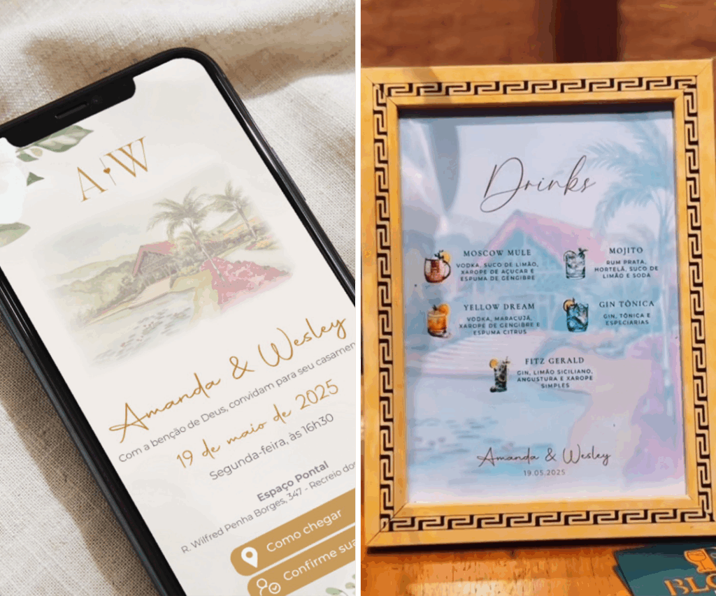 Personalizados do Casamento Amanda e Wesley