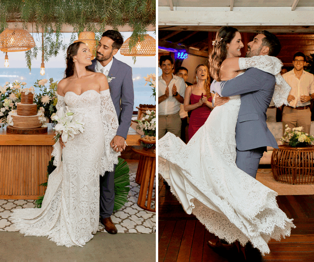 Casamento na praia Carol e Arthur
