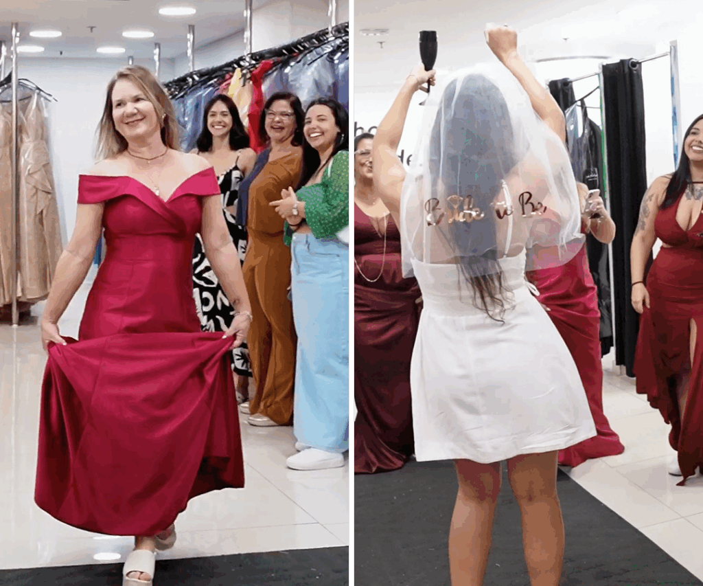 Escolha dos vestidos